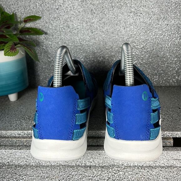 MERRELL Blue Flora Kye Sodalite Atlantis Weave Slip On Sneakers Shoes Size 8 - Picture 4 of 7